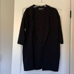 Fun long printed blazer